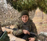 Простились с бойцом